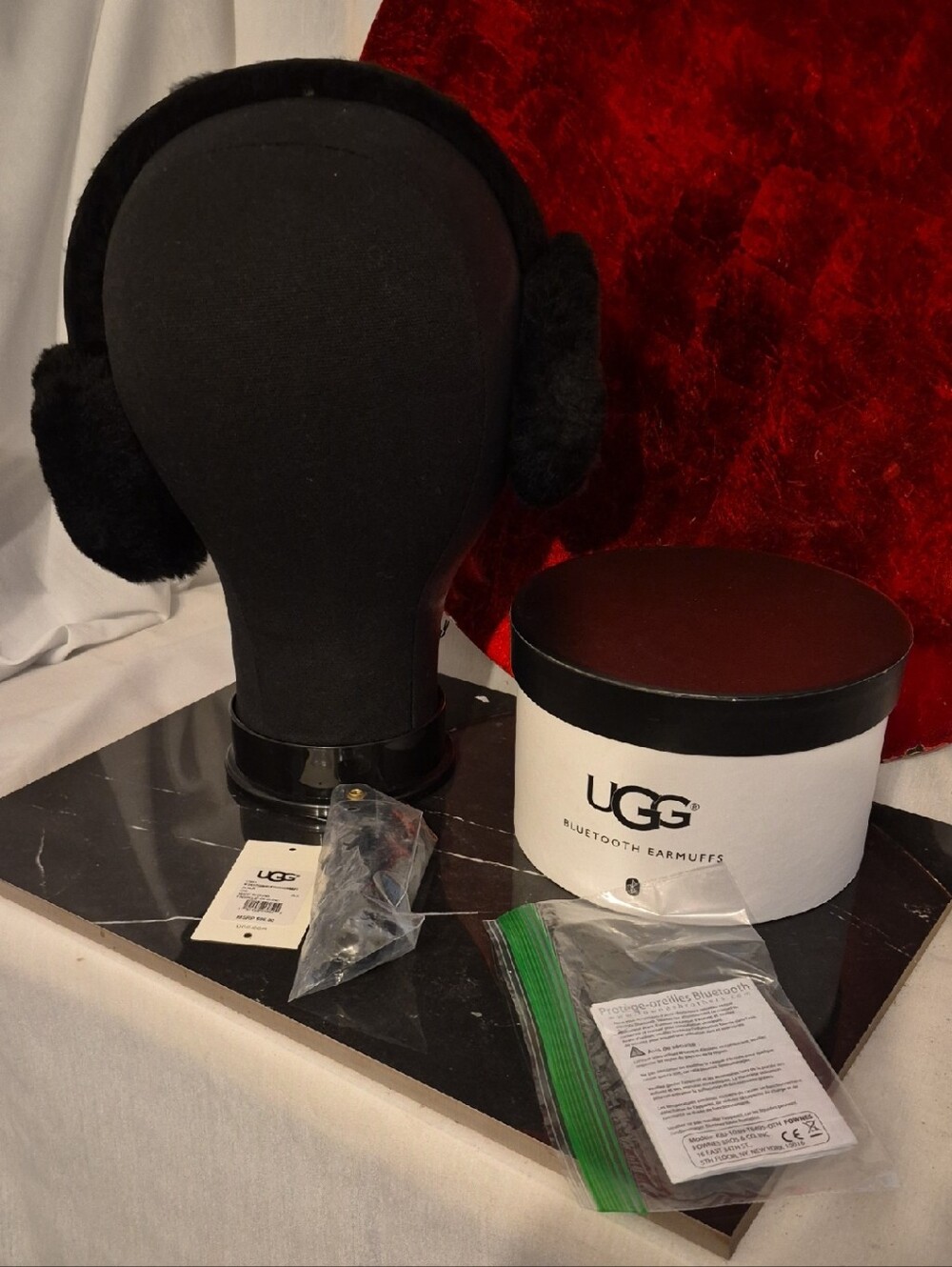 UGG Black Bluetooth Shearling Earmuffs